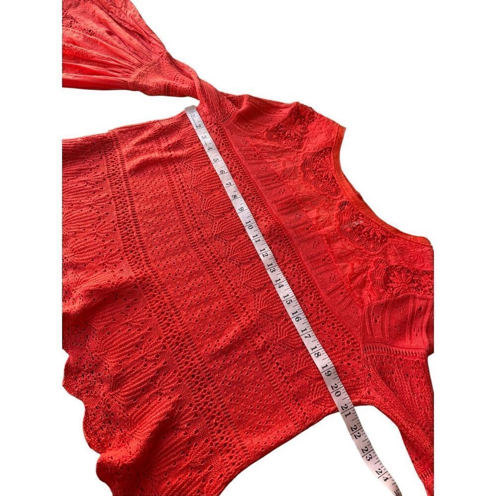 Free People Red Once Upon A Time Lace Top - Picture 8 of 11